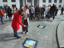 Grand opening of the Alley of Postage Stamps on the Post Square