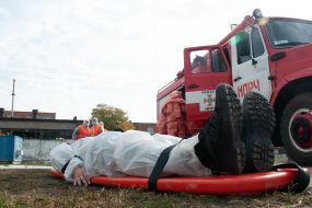 Тренинг по ликвидациям чрезвычайных ситуаций, связанных с опасными химическими веществами