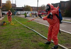 Тренинг по ликвидациям чрезвычайных ситуаций, связанных с опасными химическими веществами