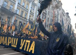 March of the Ukrainian insurgent army in Kiev