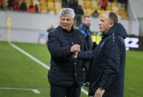 Mircea Lucescu and Oleg Dulub