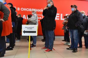 Center for mass vaccination in Zaporozhye