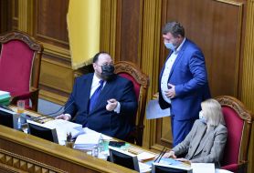 Oleksandr Kornienko, Ruslan Stefanchuk and Olena Kondratyuk