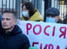 Action near the Russian Embassy