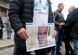 Participants of the action "Freedom for the Kremlin's political prisoners"