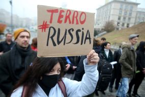 Participants of the action "Freedom for the Kremlin's political prisoners"