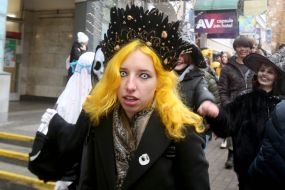 Zombie parade in Kyiv