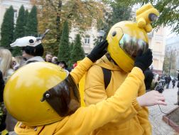 Zombie parade in Kyiv