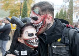 Zombie parade in Kyiv