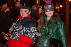 Participants of "Zombifestu" at the fancy dress