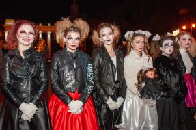 Participants of "Zombifestu" at the fancy dress