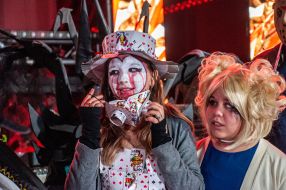Participants of "Zombifestu" at the fancy dress