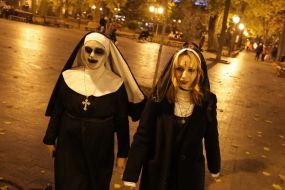 Women in carnival costumes