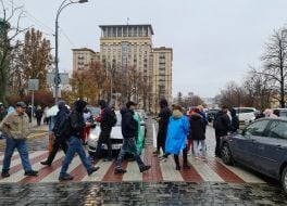 Protest action against coronavirus vaccination