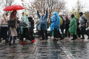 Protest action against coronavirus vaccination