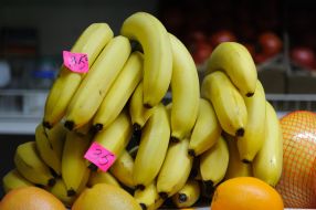Bananas on the market