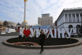 Tulips were planted on Independence Square