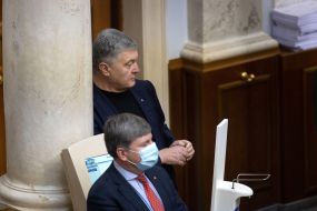 Petro Poroshenko and Artur Gerasimov