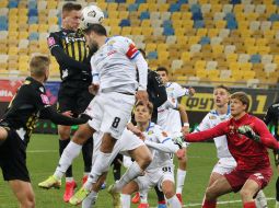 The game moment of the match