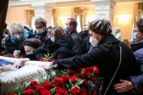 Farewell ceremony with Yuhym Zviahilsky