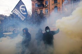 Action near the Embassy of Belarus