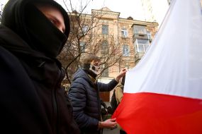 Акция у посольства Беларуси