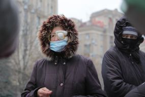 Distribution of food for the needy