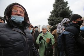 Distribution of food for the needy