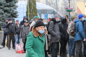 Distribution of food for the needy