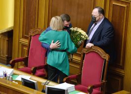 Alexander Kornienko, Ruslan Stefanchuk and Elena Kondratyuk