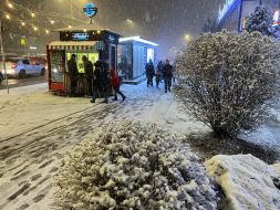 The first snow in Kiev