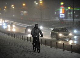 The first snow in Kiev