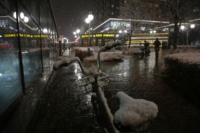 The first snow in Kiev