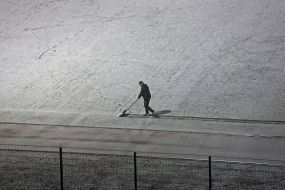 The first snow in Kiev