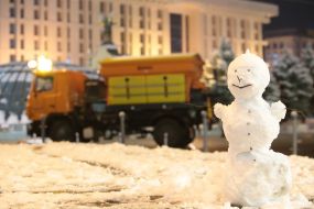 A snowman