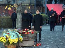 Volodymyr Zelenskyy with his wife Olena