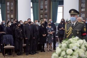 Farewell ceremony with Alexander Omelchenko