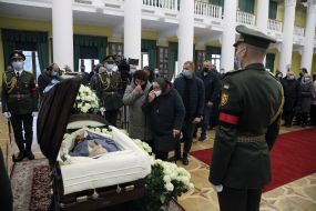 Farewell ceremony with Alexander Omelchenko