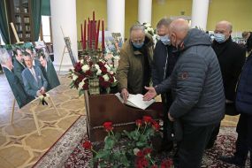 Farewell ceremony with Alexander Omelchenko