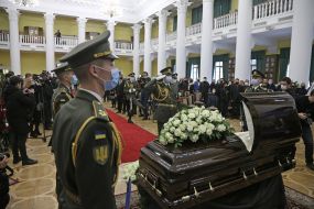 Farewell ceremony with Alexander Omelchenko