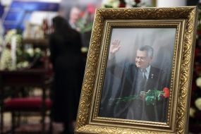 Farewell ceremony with Alexander Omelchenko