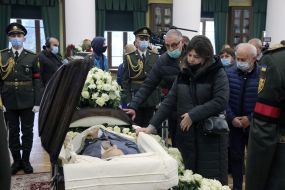 Farewell ceremony with Alexander Omelchenko