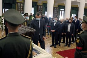 Farewell ceremony with Alexander Omelchenko