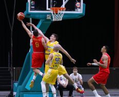 Basketball. The national team of Ukraine is the national team of Northern Macedonia