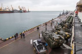 Exhibition of military equipment in Odessa