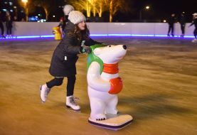 Skating rink in Zaporozhye