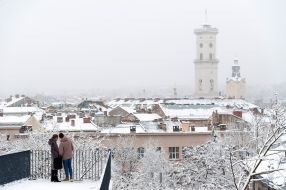 Snow in Lviv