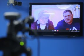 Rodion Lebedev and Lyudmila Vedkal