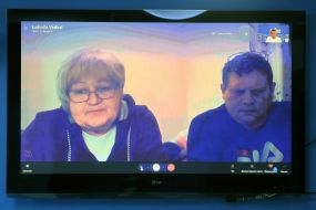 Rodion Lebedev and Lyudmila Vedkal