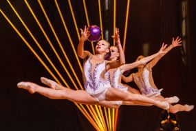 Participants of the team championship of Ukraine in rhythmic gymnastics